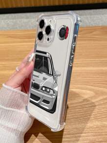A TPU Protective Case With Thickened Corners And Car Print, Compatible With IPhone 11 12 13 14 11ProMax 12 ProMax 13 ProMax 14 ProMax XR 15 15Pro 15ProMax, Compatible With Samsung Series.,International Version, Not The Domestic Version - Multicolor - View 1