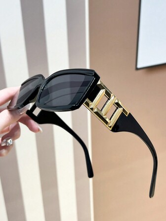 1 件时尚超大镜框 Y2K 派对时尚眼镜，适合女士，适合夏季和海滩太阳镜，适合夏季海滩度假、户外、旅行的海滩配饰