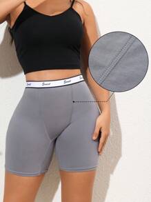 4 paquetes de pantis deportivos de mujer de cintura alta y pierna larga en multicolor