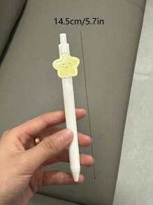 1入組隨機可愛卡通設計點擊圓珠筆 - 彩色 - 查看 5