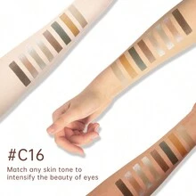 CATKIN 9色哑光珠光眼影盘，高显色度哑光珠光眼影，中性色眼影盘 - C16 森林中的鹿 - C16 Deer in Forest - 查看 6