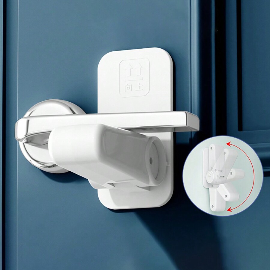 2Pcs Door Handle Safety Lock Drawer Lock, Child Baby Finger Pinch Guard