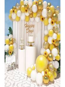 Girasol Decoración Para Baby Shower Niña Niño, Dorado130pcs - Amarillo - Ver 5