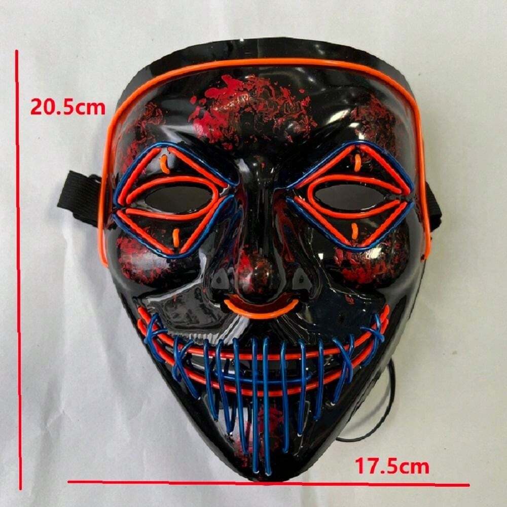 Halloween Celebration Mask, Glow-In-The-Dark Bar Party Costume Props ...