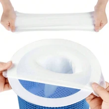 1 Pc Pool Skimmer Socks, Pool Filter, Pool Skimmer Anti-Fouling Bag - White - View 7
