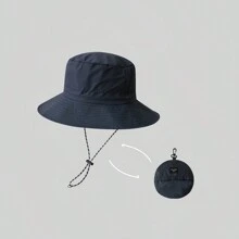 1pc Multicolor Unisex Summer Travel Sun Hat With Neck Flap, Outdoor Portable Climbing Hat, Breathable Quick-Drying Sun Shade Cap, Water-Repellent & UV-Resistant, Easy-To-Store Bucket Hat