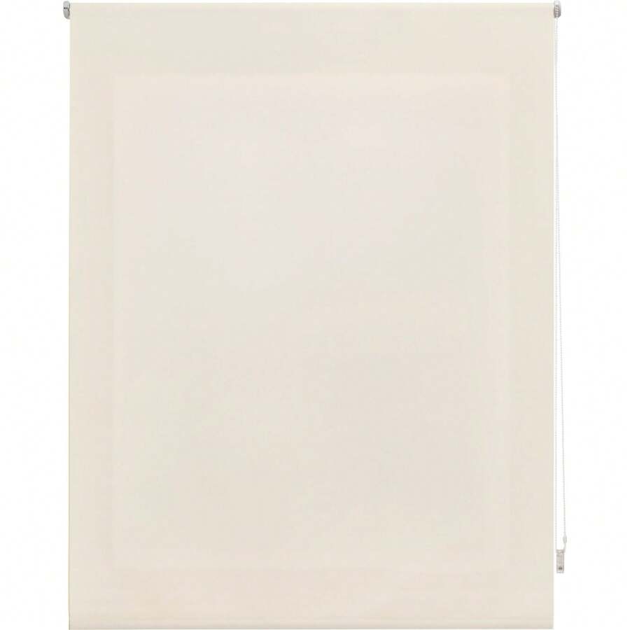 Ecommerc3 Smooth Translucent Roller Blind Easy Installation On Wall Or Ceiling - Blind Size 100x250 Width X Height - Blind Fabric Size 97x245 - Blind For All Types Of Windows - Beige - View 1