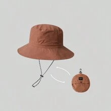 1pc Multicolor Unisex Summer Travel Sun Hat With Neck Flap, Outdoor Portable Climbing Hat, Breathable Quick-Drying Sun Shade Cap, Water-Repellent & UV-Resistant, Easy-To-Store Bucket Hat