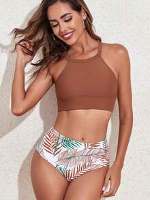 Women Bikini Sets - Brown - View 3