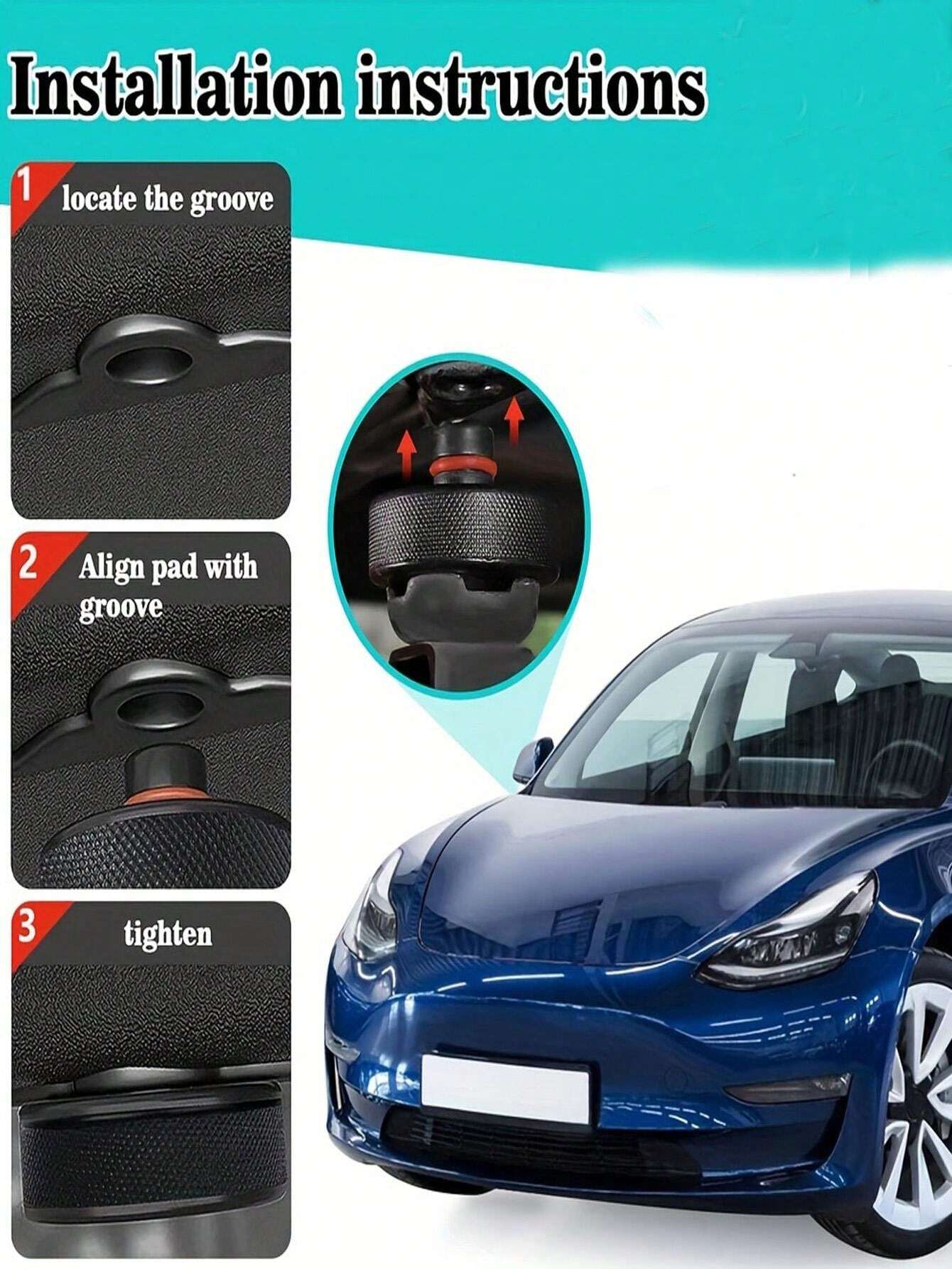 Almohadilla De Elevación Para Tesla 3yxs Pucks De Elevación Para 