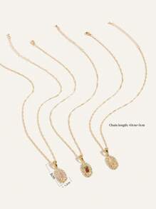 1 chiếc dây chuyền mặt dây chuyền hình Đức Mẹ Maria bằng vàng 14K dành cho nữ - Mary trinh nữ - Xem 4