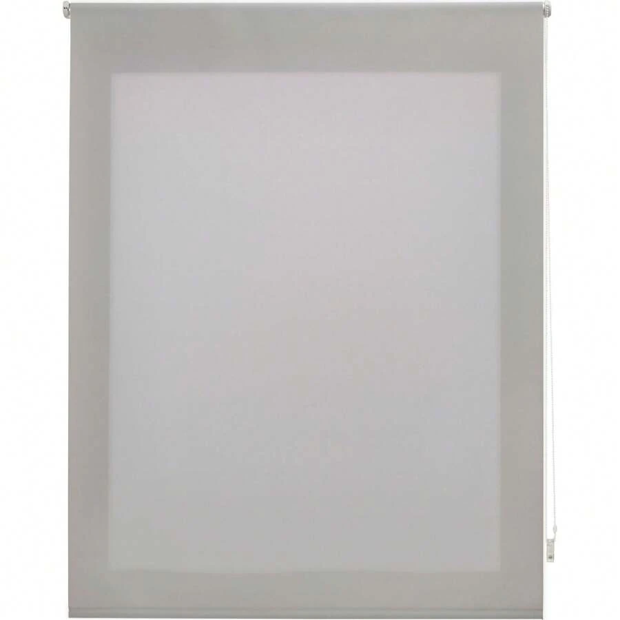 Ecommerc3 Store enroulable transparent et lisse, installation facile au mur ou au plafond - Taille 160x250 Largeur x Hauteur - Taille du tissu 157x245 - Gris pâle - Voir 1