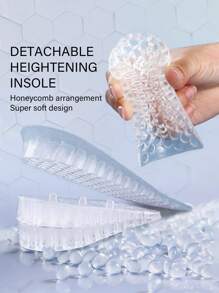 One Pair Of Height Increasing Insoles, Adjustable Height Comfortable Elastic Shoe Inserts