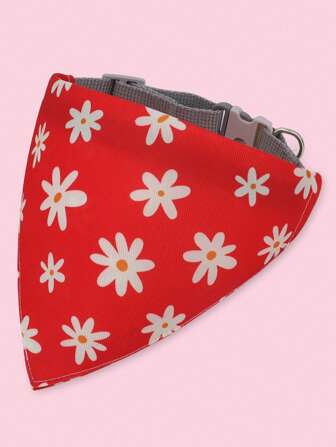 Pañuelo triangular universal para mascotas con patrón de dibujos animados, collar y babero para la saliva, apto para uso en interiores y exteriores