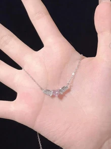 1 peça Colar de Pingente Coração de Anjo Estilo Y2K Para Adolescentes Meninas