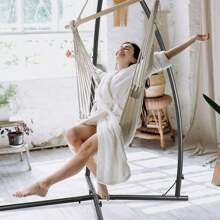 Pirecart Hammock Chair Stand, Heavy Duty X-Base Steel Stand For Hanging Chairs, Hammocks, Tree Tent, Swing Chairs, For Indoor Outdoor Patio - 330 Lbs (Stand Only) - màu đen - Xem 10