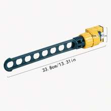 Creative Clothes Hanger With 8-Hole Window-Frame Style Indoor Drying Rack Dormitory Travel Portable Clothes Pole Hang Bar - Green - View 2