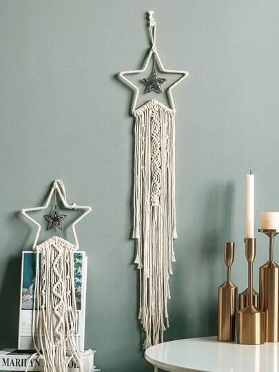 1 件捕梦网挂毯、家居装饰、民宿装饰、波西米亚风格壁挂、床边壁挂最佳礼物