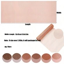 10pcs 5.9x5.9 Inch Copper Wire Mesh 10-200 Mesh Laboratory Filtering Wire Mesh ESD Grounding EMC Signal Shield Copper Mesh - Red - View 5