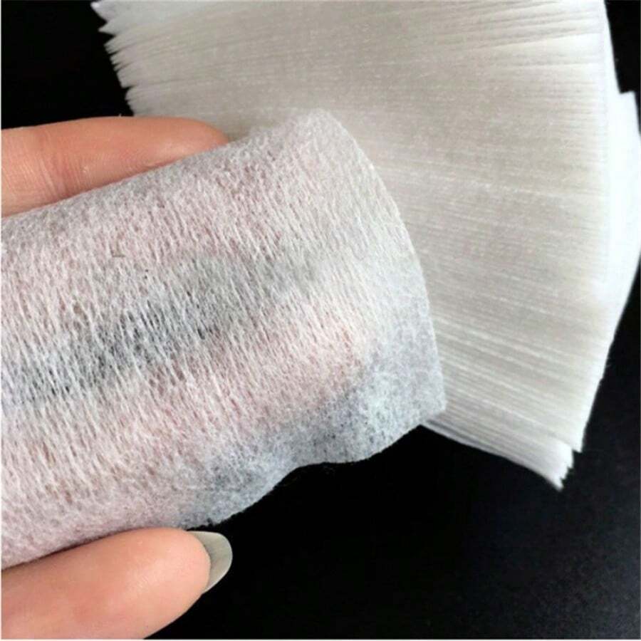 100pcs/Bag Non-Woven Makeup Remover Wipes Facial Cleaning Disposable Nail Art Wipes - White - View 1