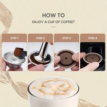 1/2pcs Reuse Vertuoline Capsules Lid, Reusable Coffee Capsule Discs For Original Nestle Pods, Coffee Pod Silicone Cap Compatible With  Pods, Perfect Gift For Friends, Family - 1 Set - View 8