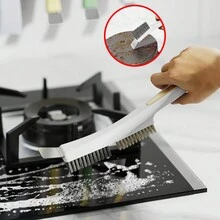 1pc Kitchen Steel Wire Brush Multi-Purpose Stove Cleaning Brush For Gas Stove And Bathroom,Kitchen,Kitchen Items,Cleaning,Cleaning Brush - White - View 1