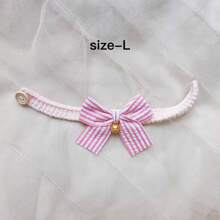 1pc Handmade Knitted Pet Collar With Colorful Bowknots For Cats And Dogs, Small Size - Multicolor - View 16