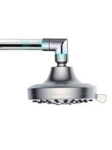 1Pc 135 ° Bathroom Hose Connector Copper Shower Installation Adapter Adapter Adapter - Silver - View 5