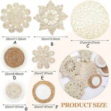 波西米亚摇篮装饰悬挂式乡村柳条摇篮适用于农舍客厅卧室厨房装饰（时尚风格） - 彩色 - 查看 15