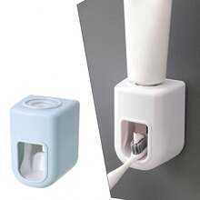 1入組懶人自動牙膏擠壓器，壁掛式家用單人牙膏擠壓器，方便不需打孔固定的牙膏架 - 1個裝 - 查看 1