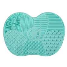 矽膠蘋果洗擦墊帶吸盤，矽膠擦洗墊美容工具，適用於梳化刷清潔垫 - 彩色 - 查看 12