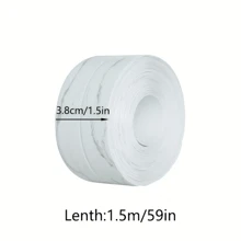 Bande d"étanchéité pour toilette étanche et résistant à la moisissure, ruban adhésif d"étanchéité pour cuisine et salle de bain, ruban étanche pour salle de bain, autocollant pour carrelage d"évier de cuisine - 1,5 pouces * 59 pouces - Voir 3