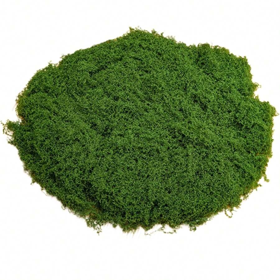 Fake Moss, 50g Artificial Moss For Indoor Plants, Fairy Garden Plants Filler Decorative Moss, DIY Faux Moss For Crafts Plant Pot Decorations(Green), Valentine Day, Gift Gifts Birthday Graduation - Dark Green - View 1
