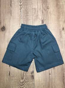 Bermuda Cargo de Sarja para Meninos / Bermudas meninos / Bermudas de Sarja / Bermuda Cargo / Bermuda / Shorts Menino - Cinza - Visão 2