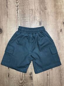 Bermuda Cargo de Sarja para Meninos / Bermudas meninos / Bermudas de Sarja / Bermuda Cargo / Bermuda / Shorts Menino - Cinza - Visão 9