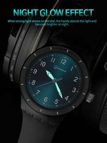 MINGRUI Ins男生手表简约时尚防水手表夜光高端质感防震青少年手表 - 藍色 - 查看 3