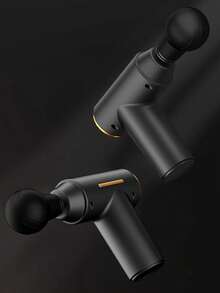 肌肉按摩槍，帶無線手持式深層組織肌肉按摩器的敲擊按摩槍，超靜音無刷電機 - 黑色 - 查看 2