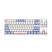 ZIFRIEND ZA87 Mechanical Keyboard 87 Keys RGB Light Hotswap N-Key Rollover Linear Switch Wire Gaming Keyboard - White+Purple - View 1