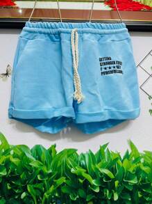 Women Shorts - Màu xanh nhạt - Xem 2
