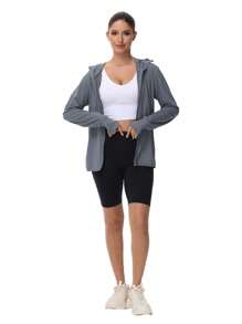 Sun Protection Clothing Summer UPF 50+ UV Women Ice Silk Breathable Jacket UV Protection Outdoor Sunscreen Hooded Thin Fishing Clothing