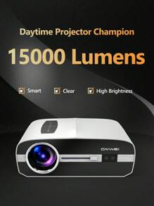 1380 ANSI Lumens Độ sáng cao Wifi 6 Máy chiếu 4K dành cho phim 5G WIFI Hệ thống Android TV 9.0 tích hợp Rạp hát tại nhà Full HD 1080P Máy chiếu chùm tia ban ngày HDR10 - Phích cắm loại C của EU (220-240V) - Xem 2