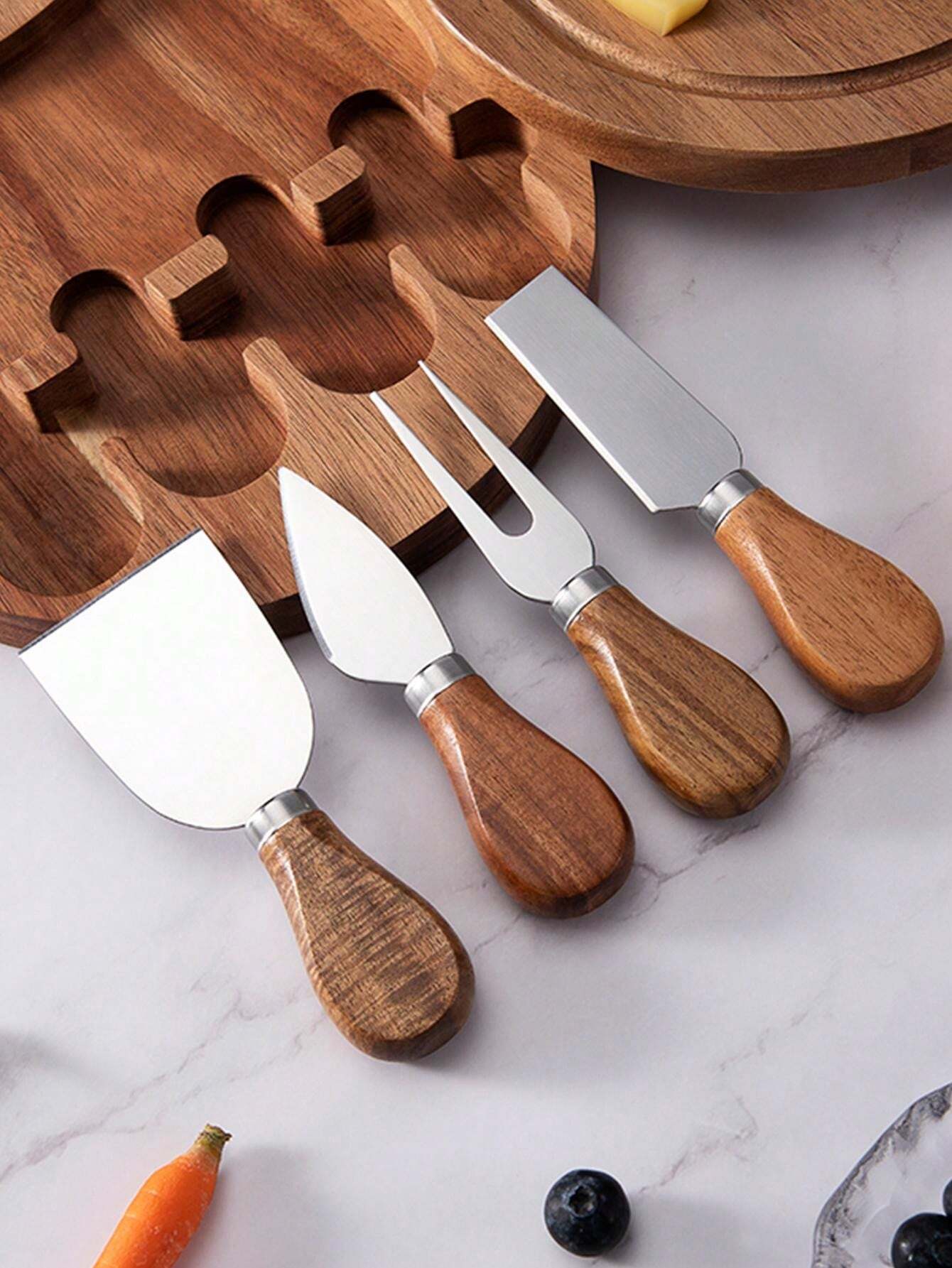 Cheese Knife Storage Box Set MultiFunctional Food Tray Cheese Knife
