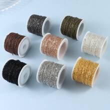 1pc 10m O-Ring Chain 1.5mm Cross Chain Retro Style DIY Hairpin Tassel Decorative Jewelry Craft Supplies - Multicolor - View 7
