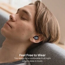 TOZO A1 Mini Wireless Earbuds Bluetooth 5.3 In Ear Light-Weight Headphones Built-In Microphone, IPX5 Waterproof, Immersive Premium Sound Long Distance Connection Headset With Charging Case, Black - 黑色 - 查看 8