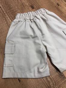 Young Boys Denim Shorts - Beige - View 8