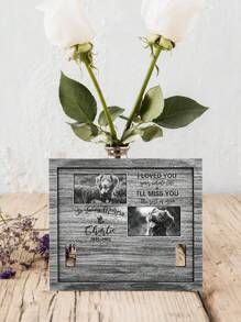 1入組個性化追憶寵物項圈，搭配寵物照片，訂製宠物姓名标志，個性化追憶立框，個性化追憶寵物項圈懸掛框架，個性化木製追憶寵物項圈支架，適用於家居裝飾、寵物悼念禮品、悼念禮物，為失去的狗狗設計的狗狗追憶立框，適用於臥室/辦公桌/家庭/客廳，適用於週年紀念禮物、畢業禮物、母親節禮物、父親節禮物、生日禮物、最好的朋友禮物、婚禮禮物、情人節禮物，是妻子/丈夫的理想禮物，是媽媽/爸爸的特殊禮物，是女友/男友的完美禮物