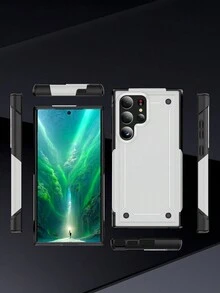 飞轮系列防震手机壳套装，适用于 Apple iPhone 7/8/X/XS/XR/11/12/13/14/15 Pro Max、Galaxy A14、A22、A23、A32、A33、A52、A53、A72、A54、S21、S22、S23、S24、S20 FE - 白色 - 查看 5