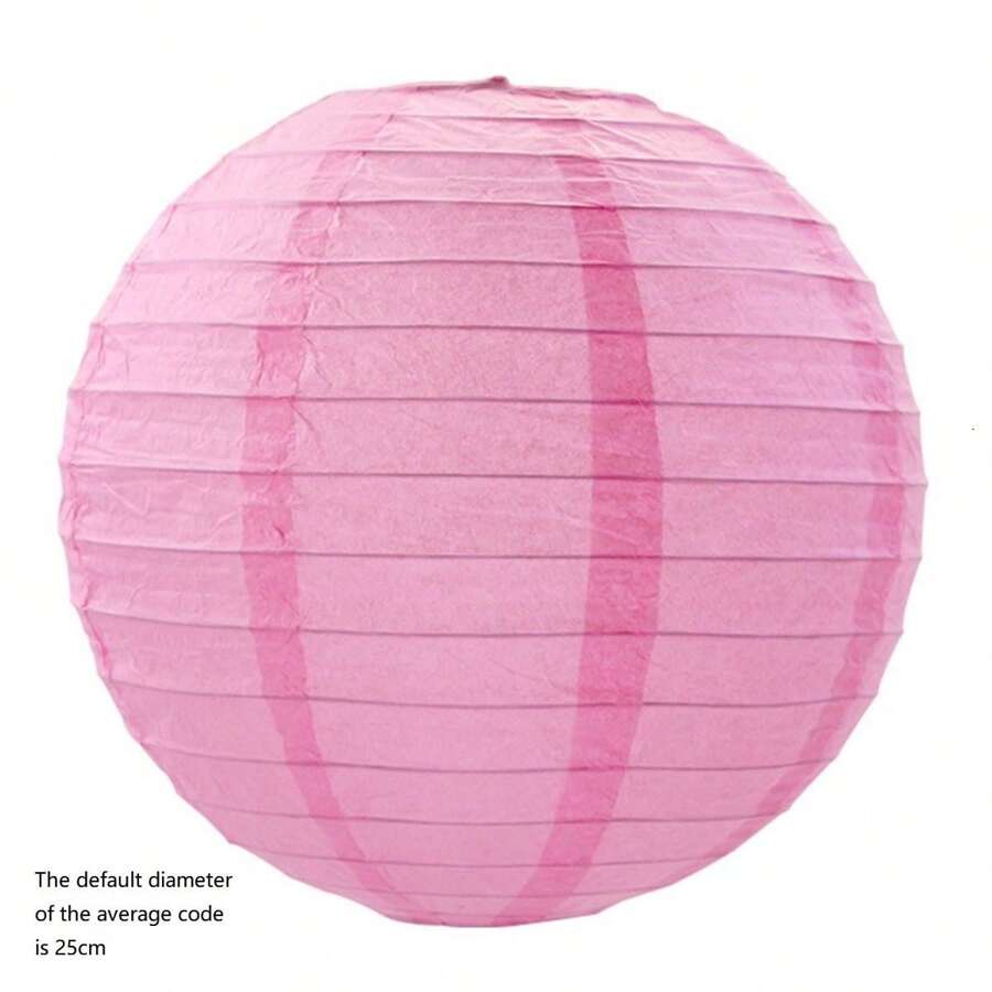 1pc 25cm White Foldable & Colorful Paper Lantern Decoration For Window/Scene Decoration, Wedding Party And Festive Event Decoration - White - View 1