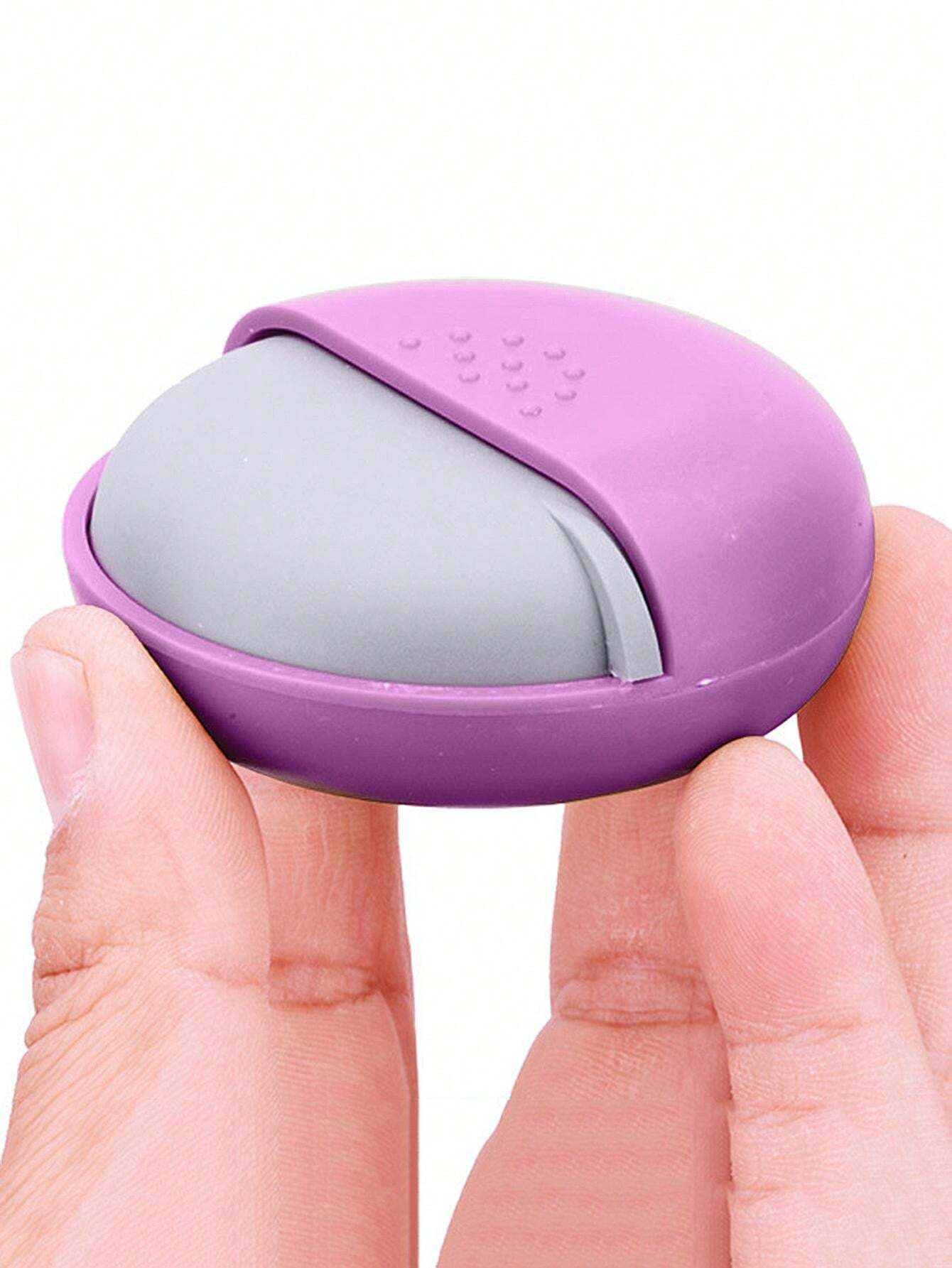 1pc Multifunctional Portable Storage Box Plastic Rotatable Rotating Round Pill Case Pill