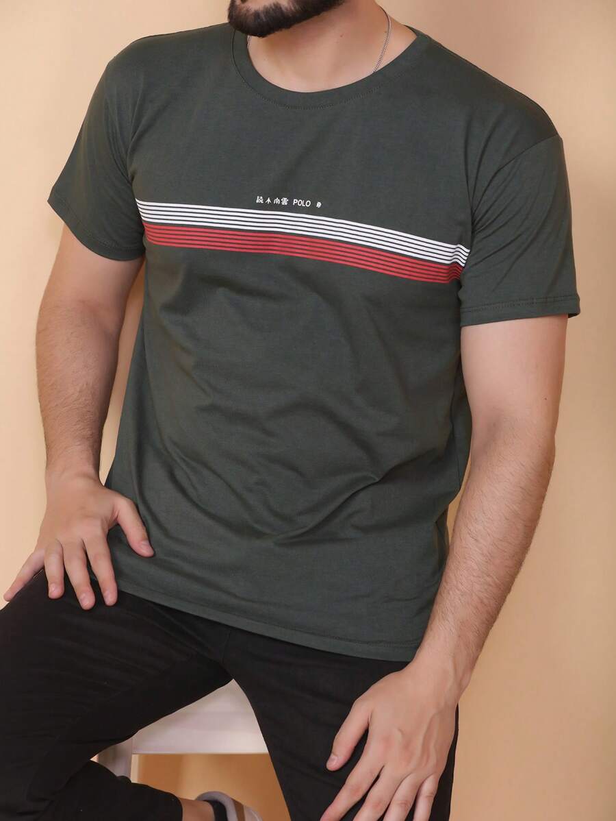 Men T-Shirts - màu xanh lá - Xem 1